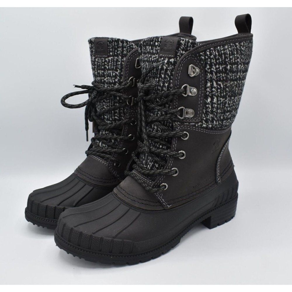 Kamik Womens Size 10 Sienna 2 Waterproof Charcoal‎ Black Winter Boots Shoes